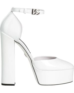 Dolce & Gabbana Buckle-Fastening Pumps - White
