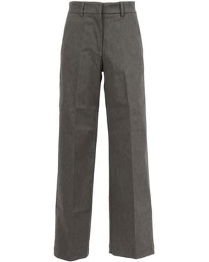 K-Way Wide-Leg Chino Trousers - Grey