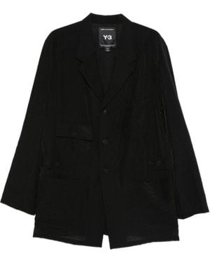 Y-3 Single-Breasted Blazer - Black