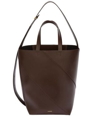 Jil Sander Vertigo Tote Medium - Brown