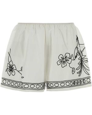 Bode Elastic Waist Shorts - Gray