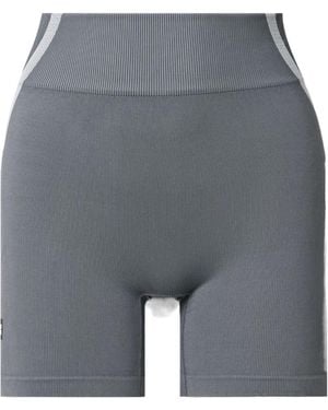 On Shoes Studio Ribbed Stretch Recycled Shorts - Grey