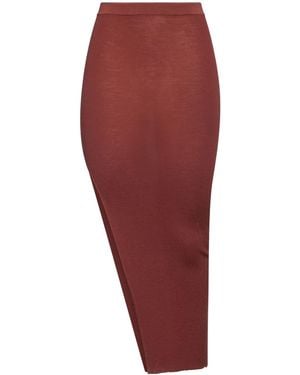 Rick Owens Long Skirt - Red