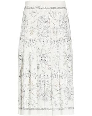 Fabiana Filippi Pleated Midi Skirt - White