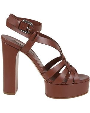 Casadei Betty Platform Sandals - Brown