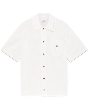 CASABLANCA Short Sleeved Mesh Shirt - White