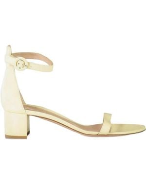 Gianvito Rossi 45Mm Gaeta Sandals - Metallic