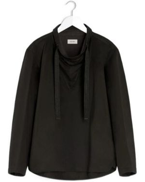 Lemaire Vareuse High-Neck Top - Black