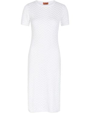 Missoni Cotton Blend Dress - White