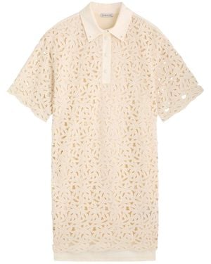 Moncler Loose Cotton Shirt Dress - Natural
