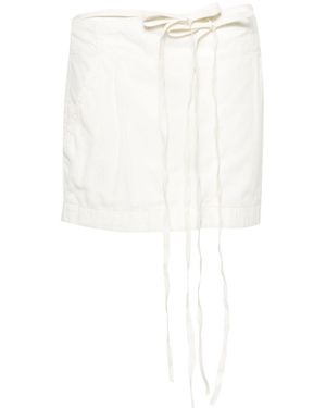 Ann Demeulemeester Streamer Skirt - White