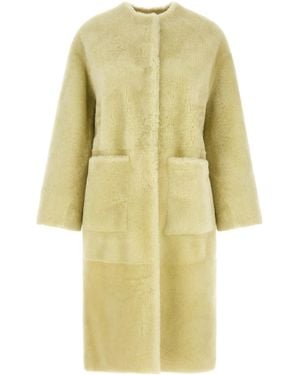 Blancha Long-Sleeved Coat - Yellow