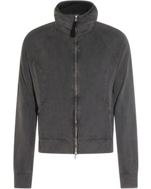 Thom Krom Funnel Neck Zip Knitted Jumper - Black