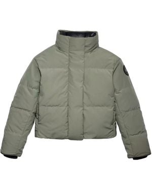 Canada Goose Grandview Cropped Jacket Label - Green