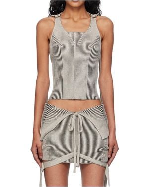 KNWLS Veil Ribbed Knit Vest - Gray