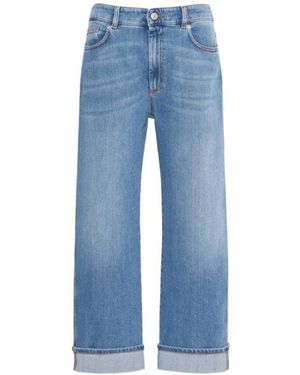 Sportmax Turn-Up Hem Denim Jeans - Blue