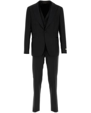 Canali Single-Breasted Suit - Black