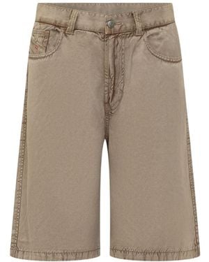 DIESEL P-Desi Trompe L'Oeil Bermuda Shorts - Gray