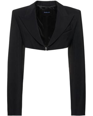 Mugler Short Casual Jacket - Black