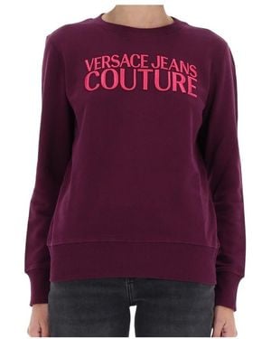 Versace Jeans Couture Couture Logo Crewneck Jumper - Purple