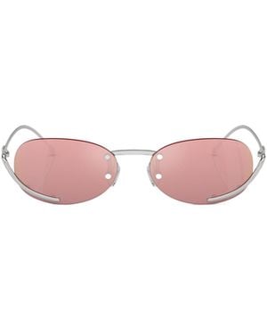 DIESEL Oval Rimless Sunglasses - Pink