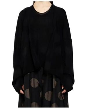 Uma Wang Long-Sleeve Knit Top - Black