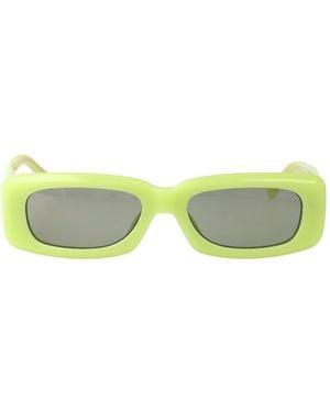 The Attico Geometric Frame Sunglasses - Yellow