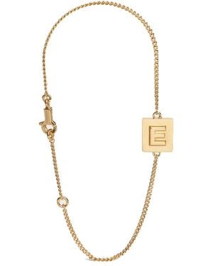 Celine Alphabet E Bracelet - Metallic
