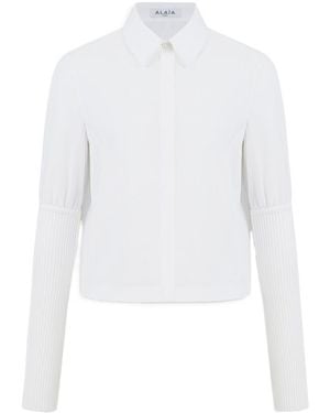 Alaïa Long-Sleeved Shirt - White