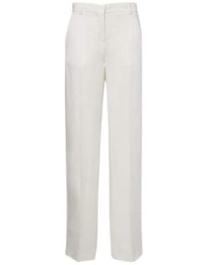 Stella McCartney Satin Wide-Leg Pants - White