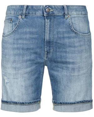 Dondup Faded Denim Shorts - Blue