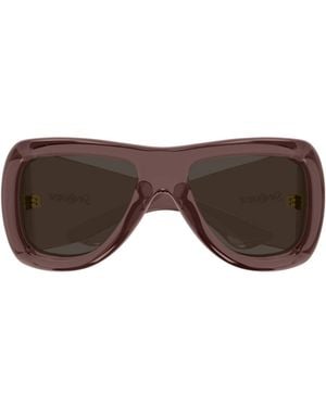Saint Laurent Howl Sunglasses - Brown