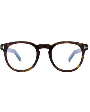 Tom Ford Eyewear Round Frame Glasses - White