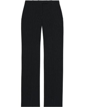 McQueen Pinstriped Tailored Pants - Black