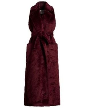 Max Mara Sleeveless Wool Coat - Purple