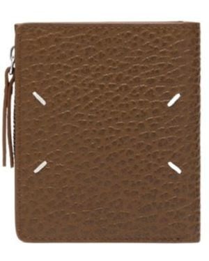 Maison Margiela Zip-Around Bi-Fold Wallet - Brown