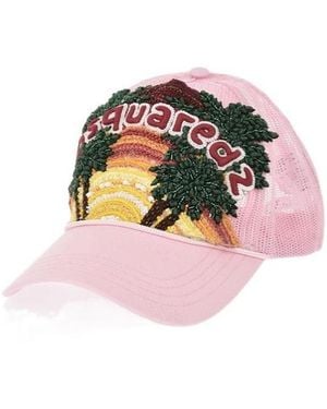 DSquared² Embellished Baseball Cap - Pink