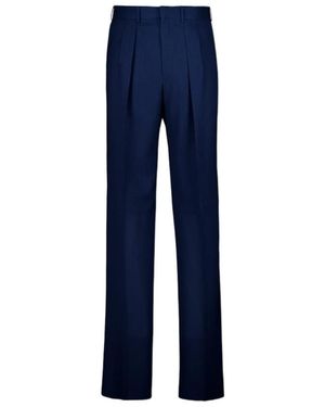 Tom Ford Pleated Trousers - Blue