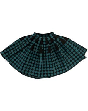Alaïa Polka Dot Midi Skirt - Green