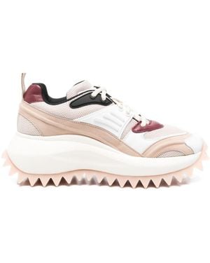 Vic Matié Lace-Up Trainers - Natural