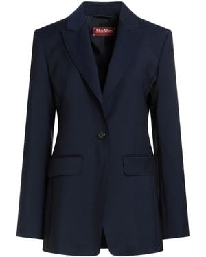 Max Mara Single Breasted Blazer - Blue
