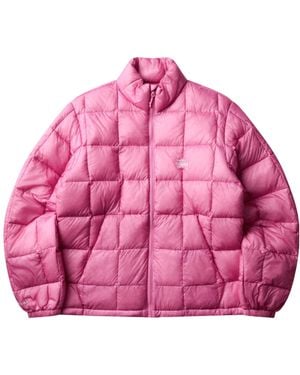 Stussy Long-Sleeved Down Jacket - Pink