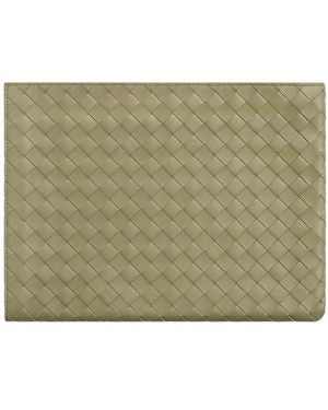 Bottega Veneta Intrecciato Briefcase - Green