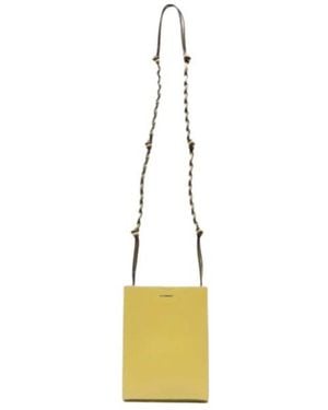 Jil Sander Logo Shoulder Bag - Metallic