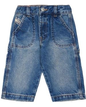 DIESEL D-Bart-B Logo-Embroidered Jeans - Blue