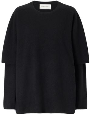 Nour Hammour Layered Cashmere Jumper - Black