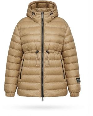 Burberry Drawstring Hooded Cotton Suit - Natural