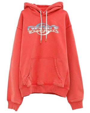 CASABLANCA Logo Hooded Sweatshirt - Red