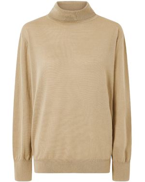 TOTEME Totême Roll-Neck Knitted Jumper - Natural