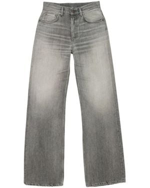 Acne Studios Logo-Patch Denim Jeans - Grey